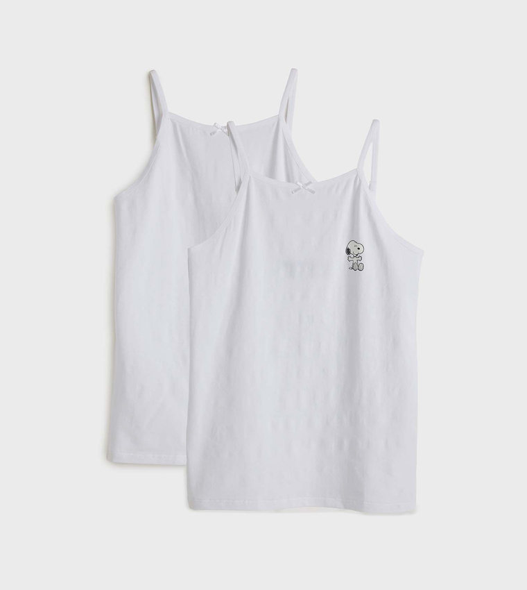 2 Pack Snoopy Print Camisoles