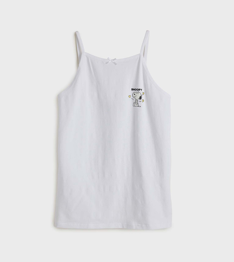 2 Pack Snoopy Print Camisoles
