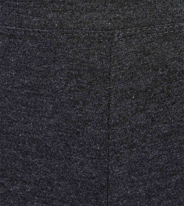 Solid Leggings with Elastic Waist