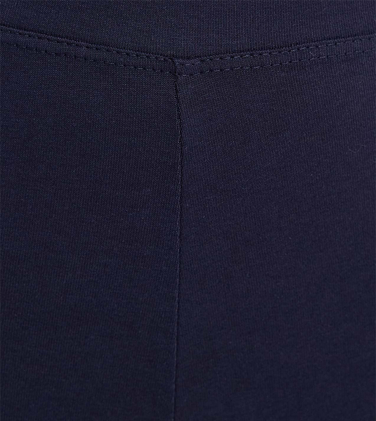 Solid Leggings with Elastic Waist