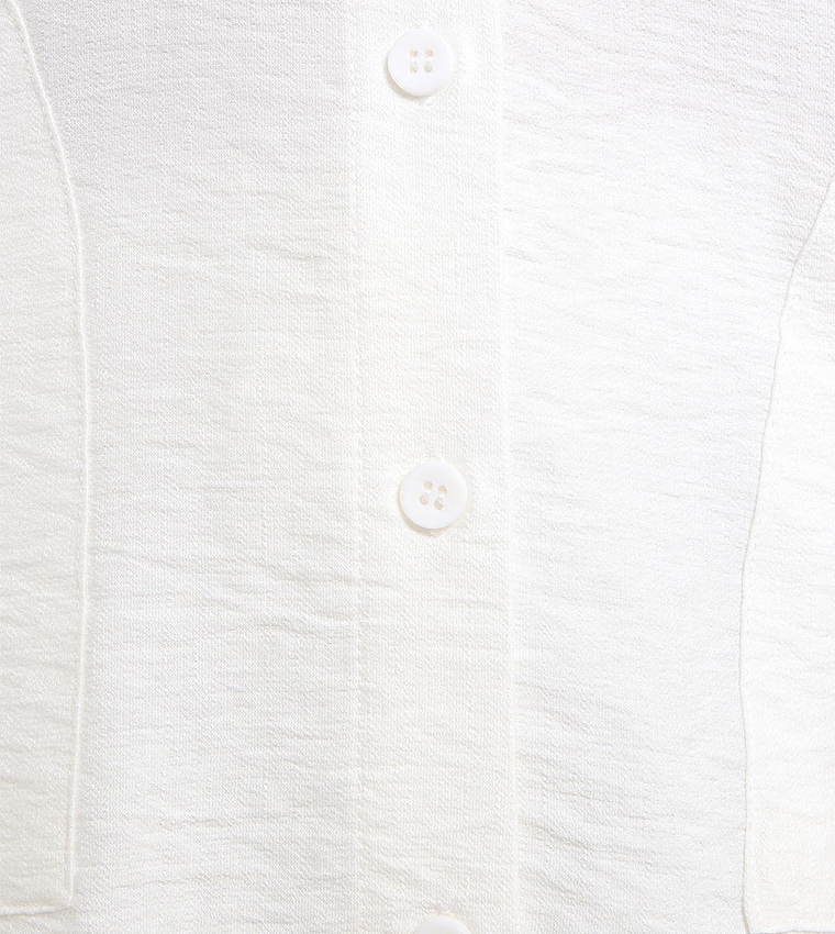 Solid Shirt Tunic with Classic Collar