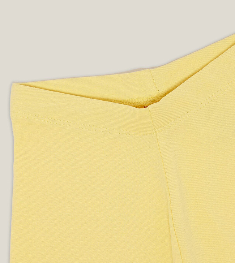 Solid Leggings with Elastic Waist