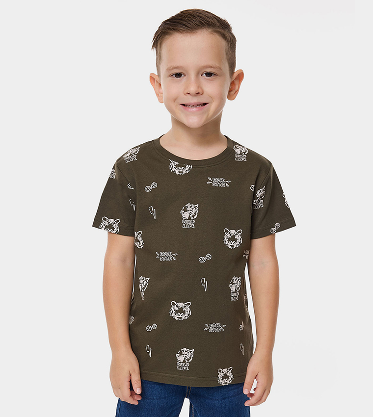 2 Pack Printed T-Shirts with Short Sleeves