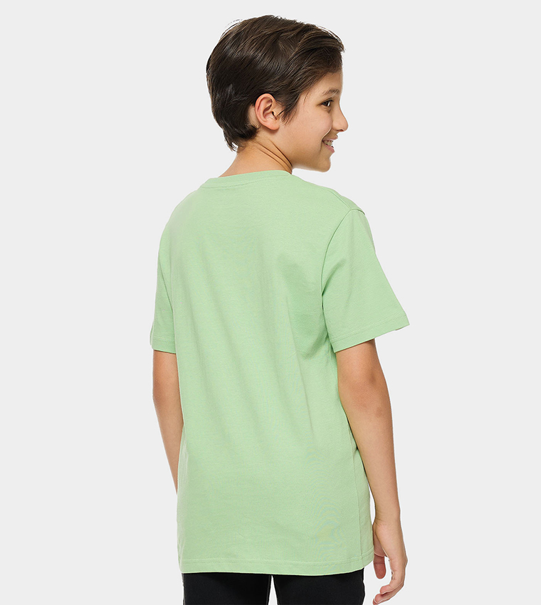 Printed T-Shirt with Crew Neck and Short Sleeves