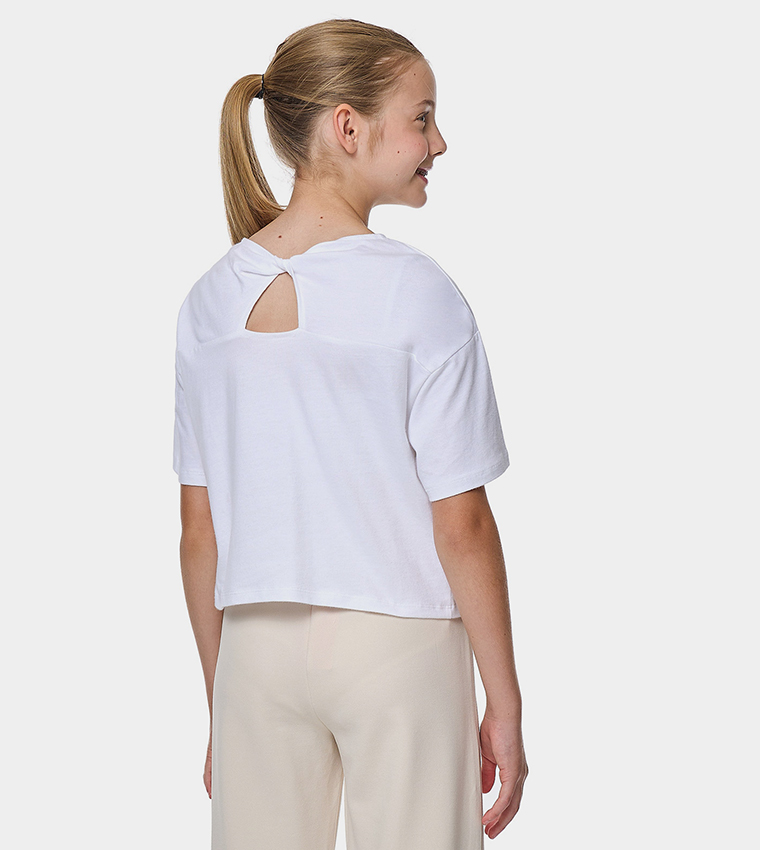 Graphic T-Shirt with Crew Neck and Short Sleeves