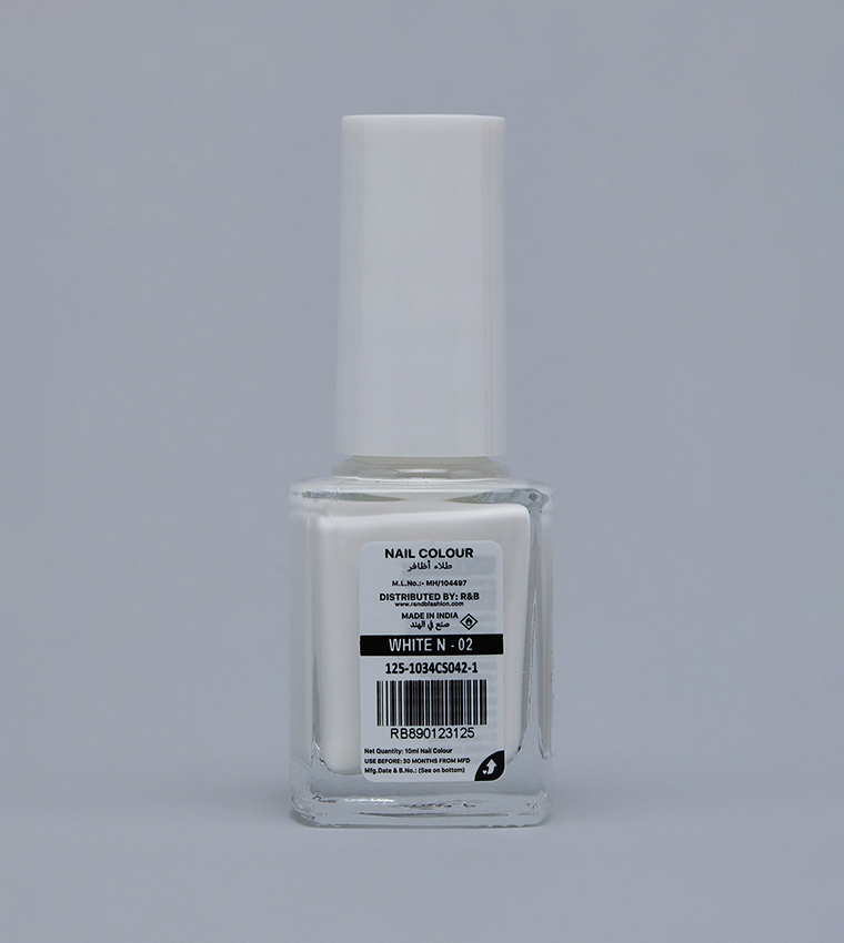 White RB-231 Nail Polish, 10ml