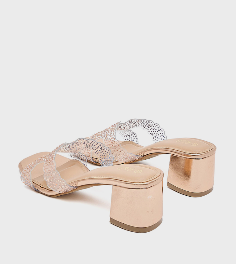 Embellished Heel Sandals