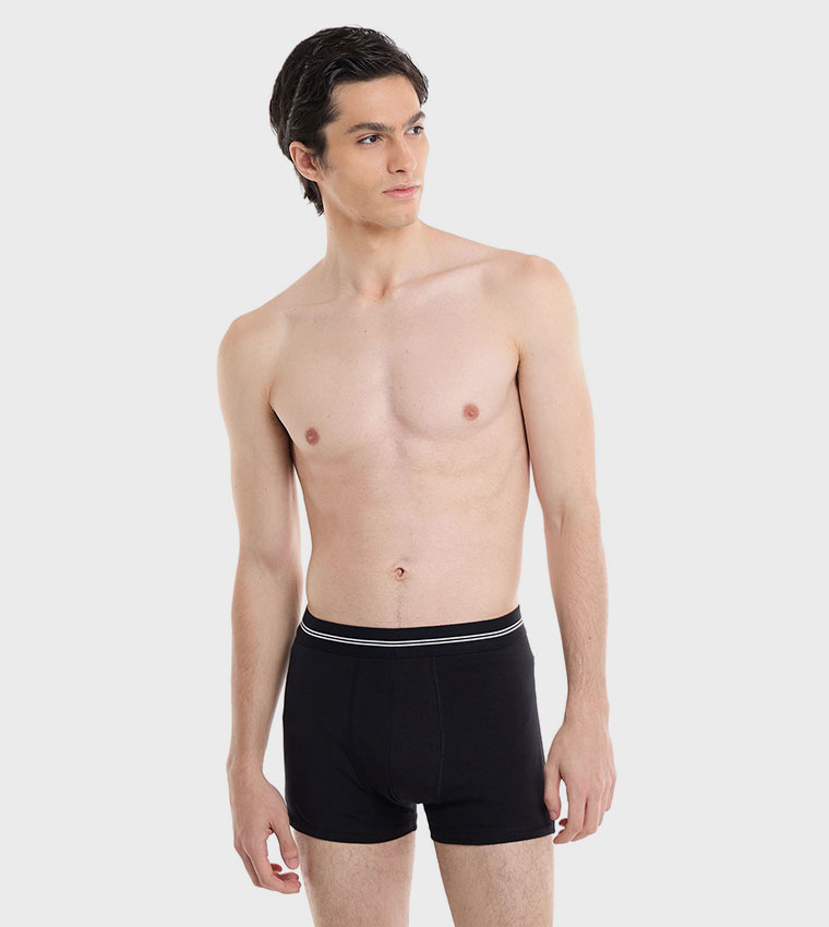 Pack of 2 Solid Boxer Briefs
