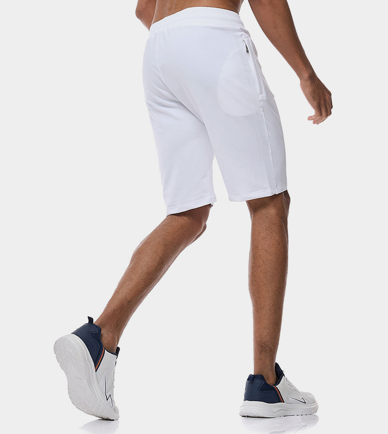 Solid Shorts With Drawstring Waist