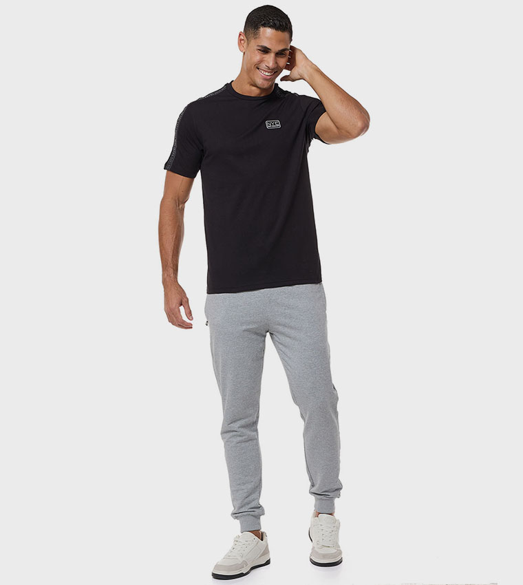 Printed Detail T-Shirt With Crew Neck And Short Sleeves