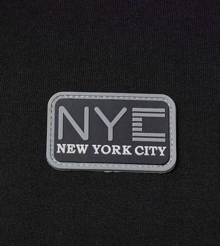 Printed Detail T-Shirt With Crew Neck And Short Sleeves