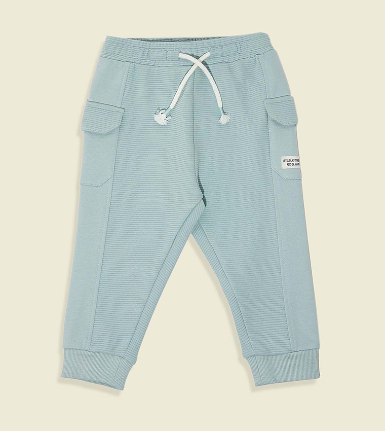Solid Joggers with Drawstring Waist