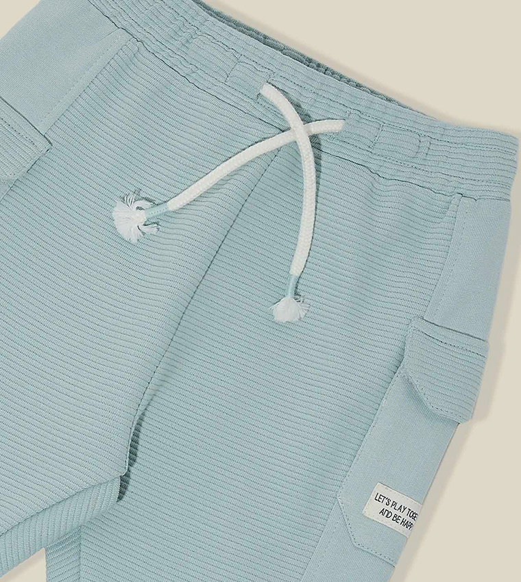 Solid Joggers with Drawstring Waist