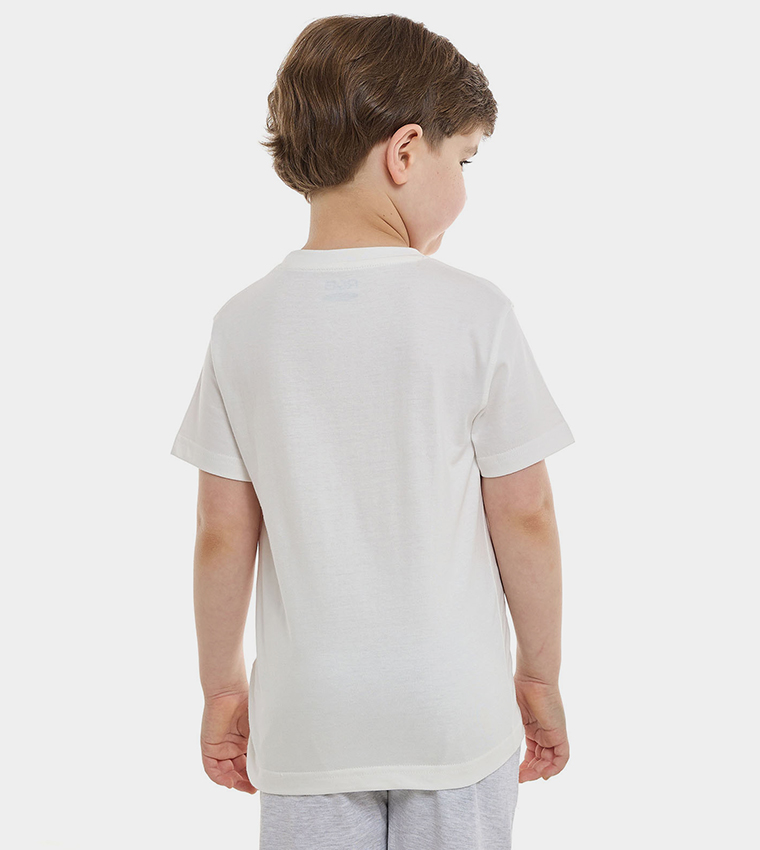 Printed T-Shirt with Crew Neck and Short Sleeves