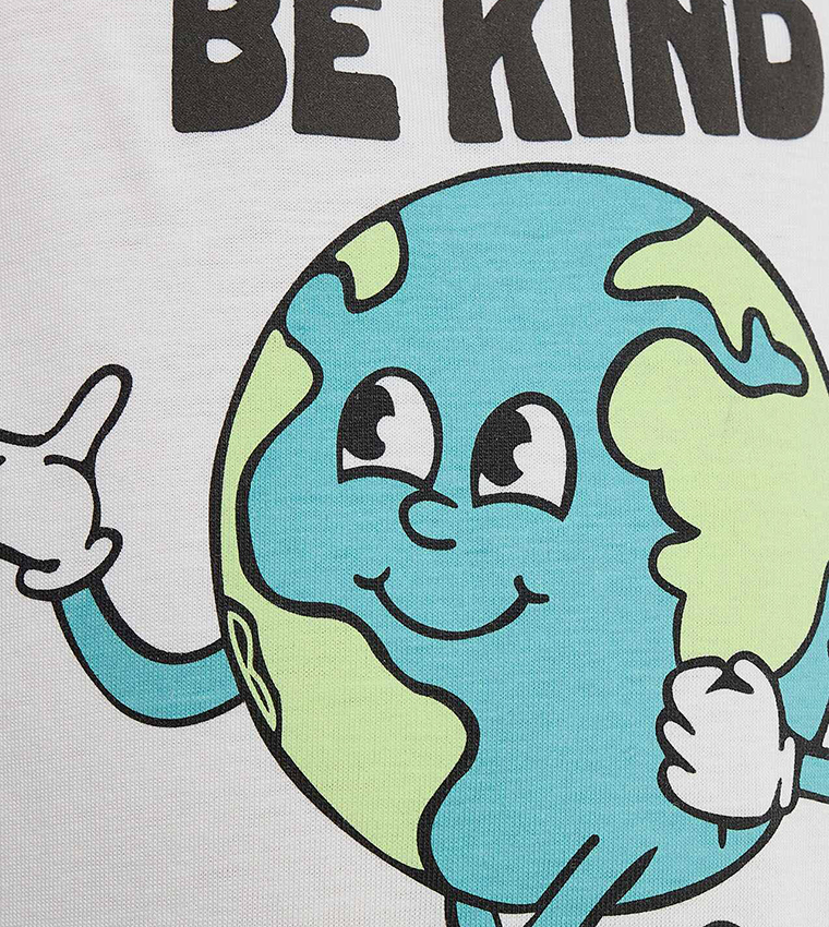 Printed T-Shirt with Crew Neck and Short Sleeves