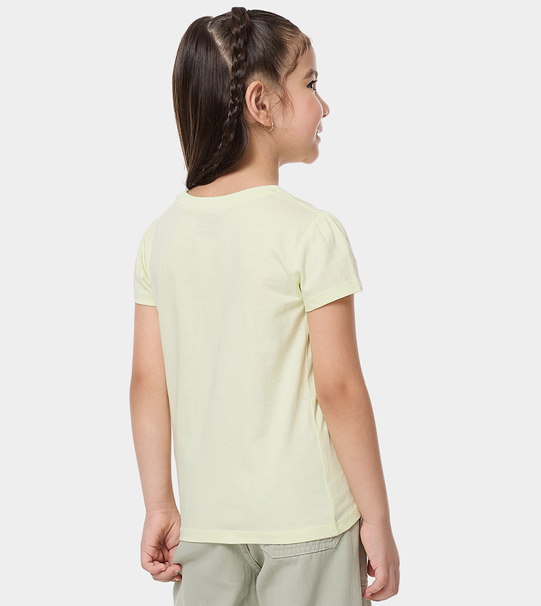 Printed T-Shirt with Crew Neck and Short Sleeves
