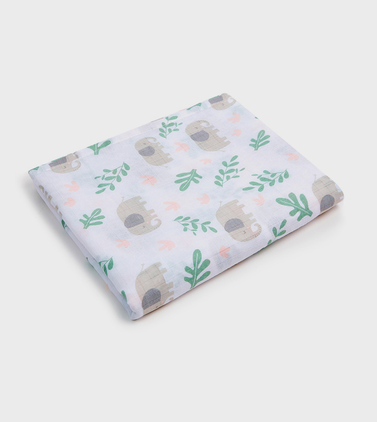 Pack of 2 Printed Newborn Blankets
