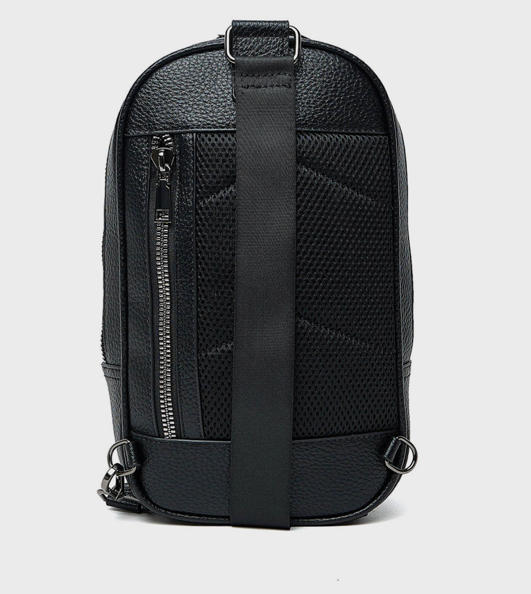 Textured Crossbody Backpack