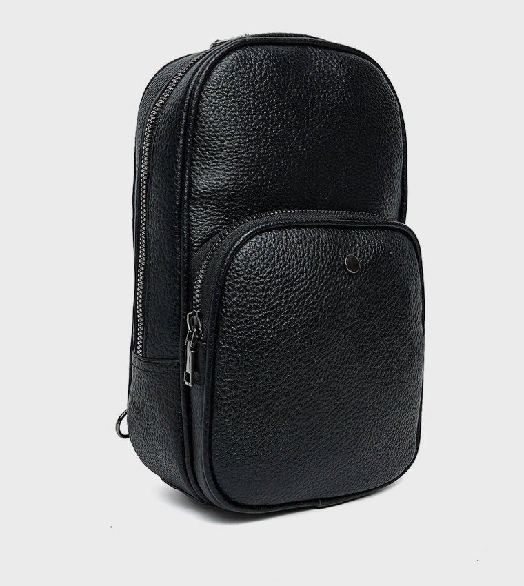 Textured Crossbody Backpack