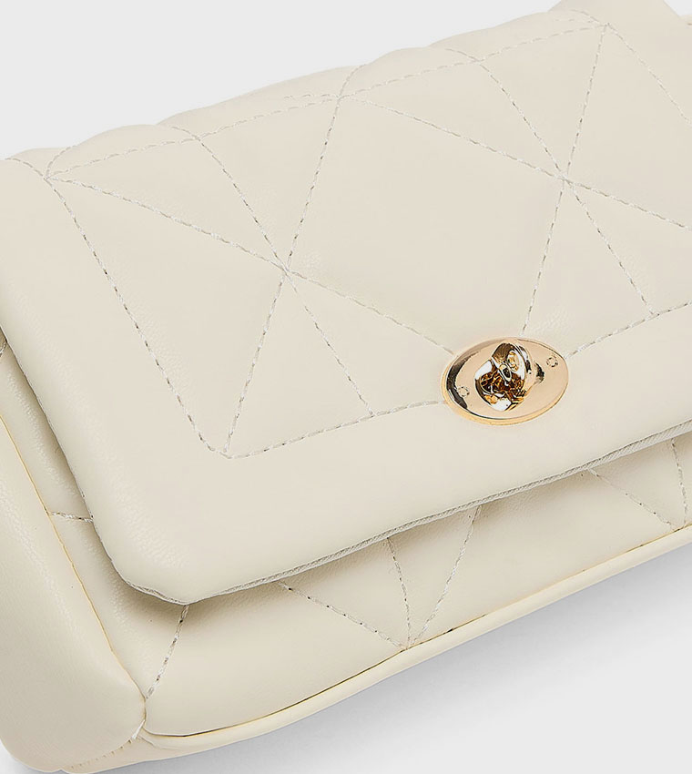 Handbag Rbt Buy R&B Quilted Crossbody Bag In Ivory | 6thStreet UAE