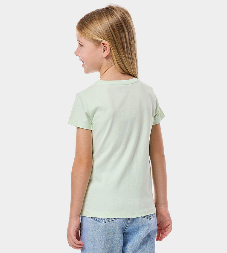 Printed T-Shirt with Crew Neck and Short Sleeves
