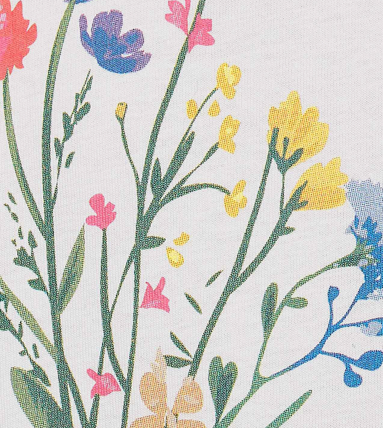 Printed T-Shirt with Crew Neck and Short Sleeves