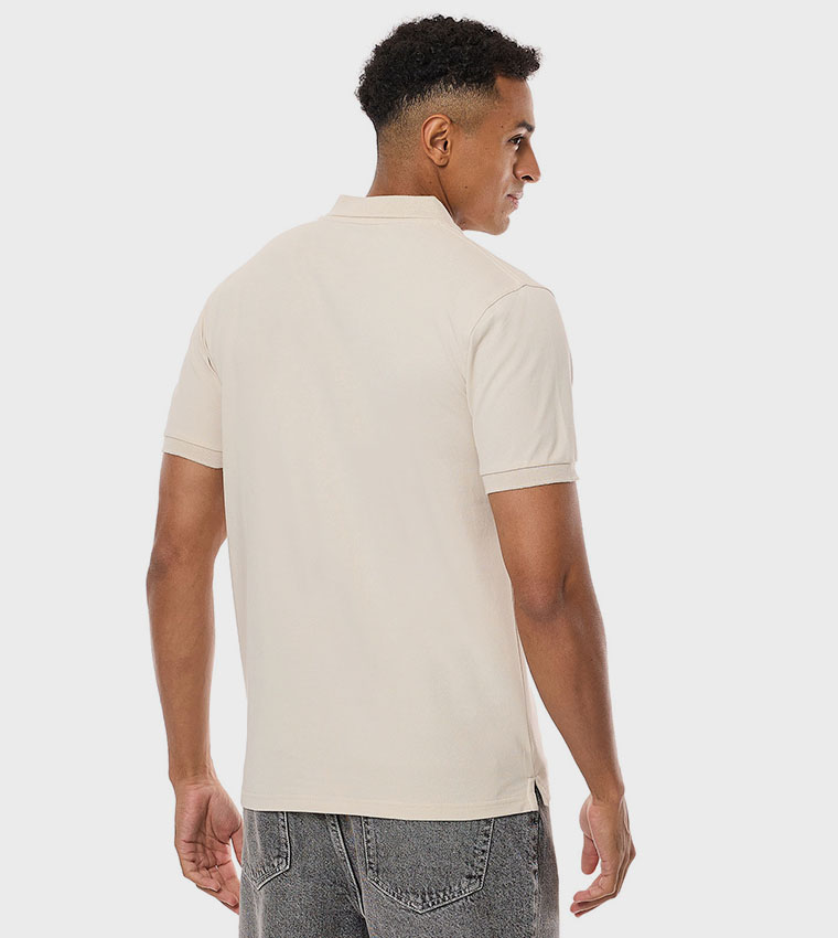 Logo Detail Polo T-Shirt with Short Sleeves