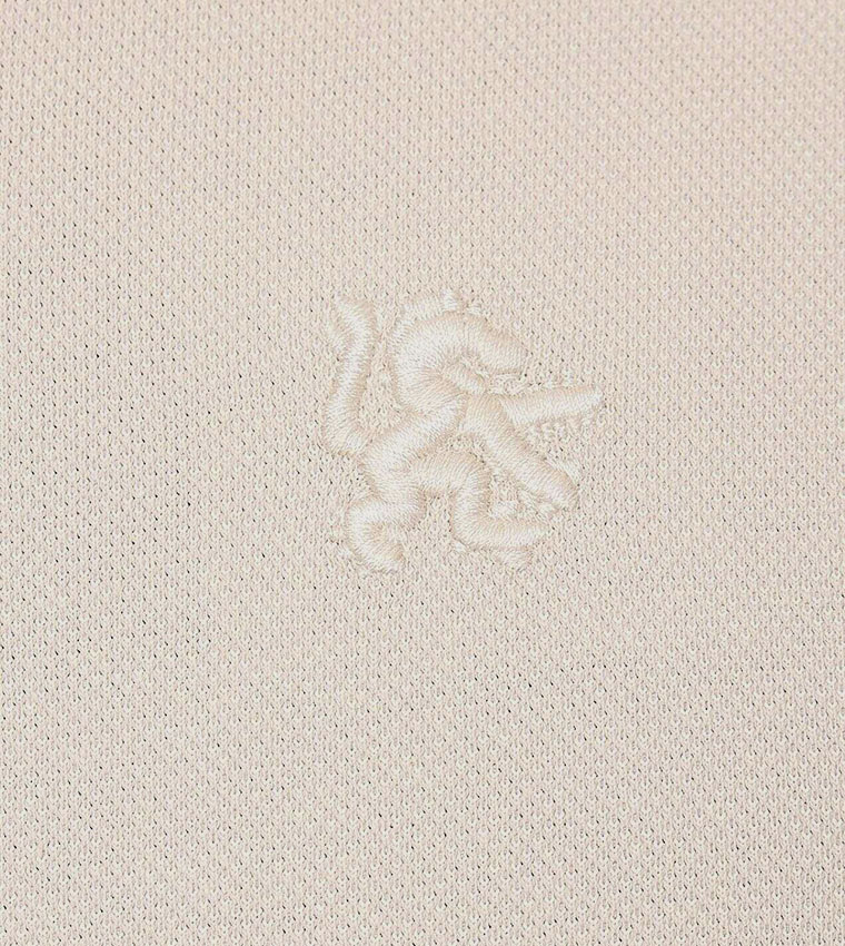 Logo Detail Polo T-Shirt with Short Sleeves