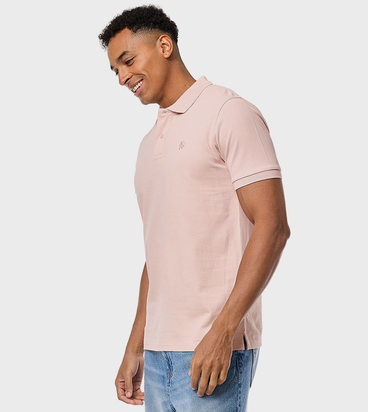 Logo Detail Polo T-Shirt with Short Sleeves