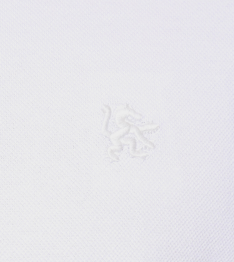 Solid Polo T-Shirt with Short Sleeves