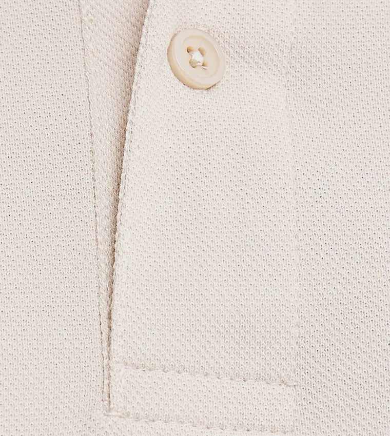 Contrast Tipping Polo T-Shirt with Short Sleeves
