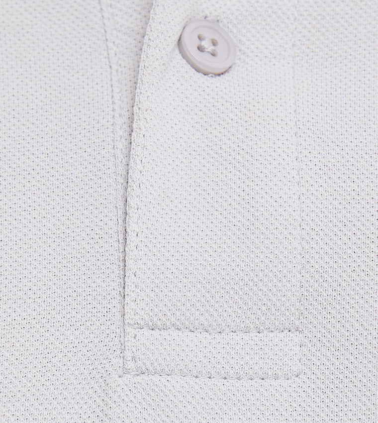 Contrast Tipping Polo T-Shirt with Short Sleeves