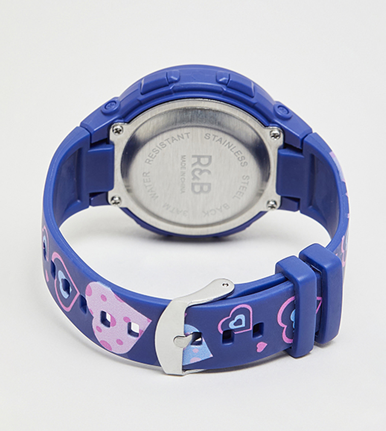 ساعة رقمية بطبعة