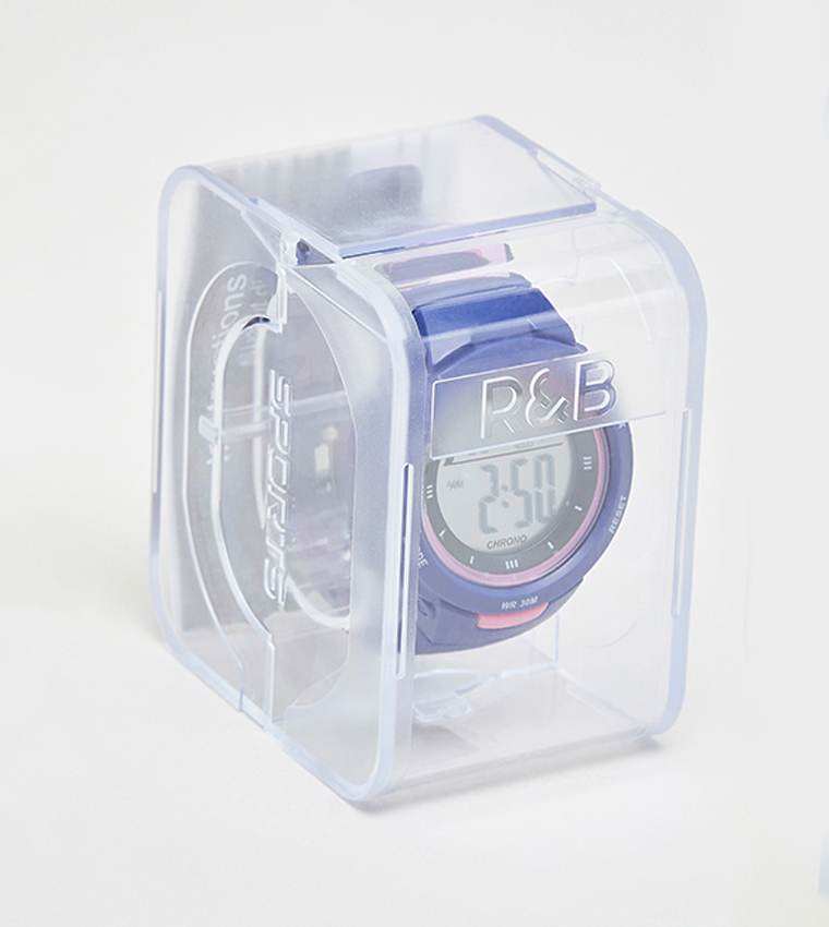 ساعة رقمية بطبعة