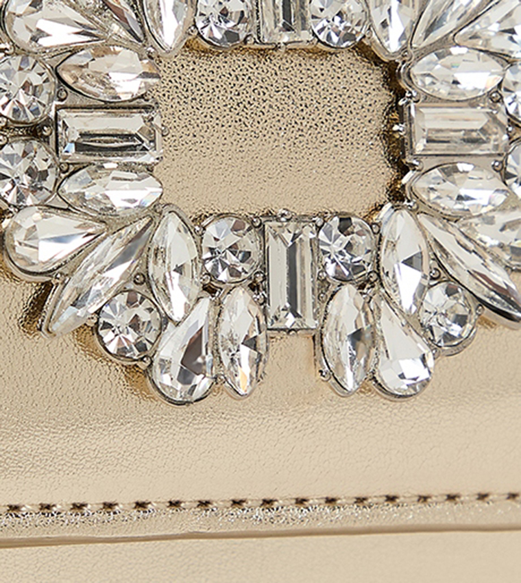 Brooch Top Handle Bag