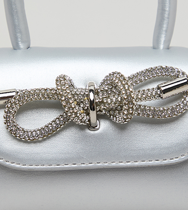 Embellished Top Handle Bag