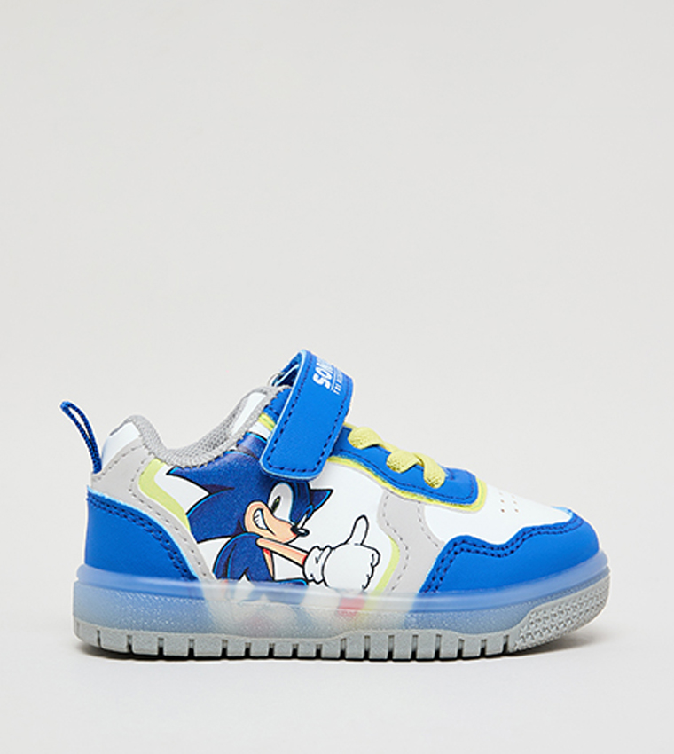 Sonic Print Velcro Sneakers