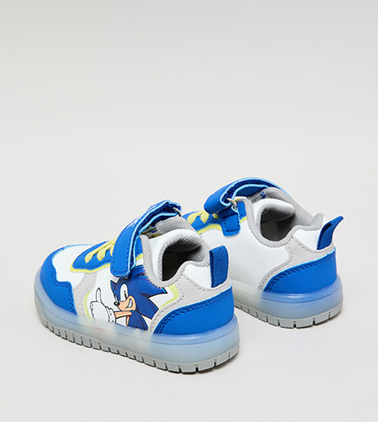 Sonic Print Velcro Sneakers