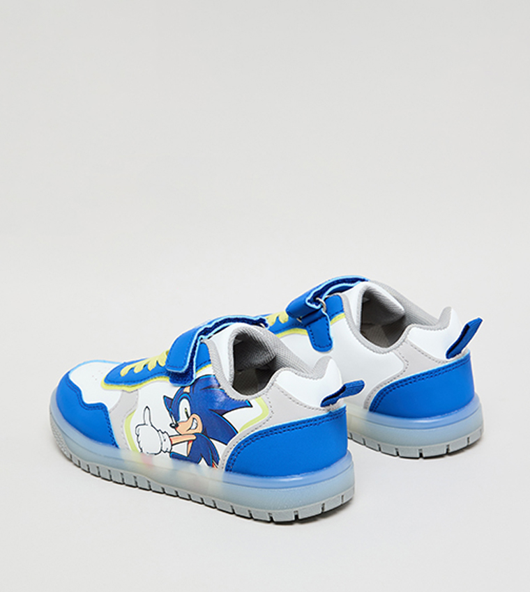 Sonic Print Velcro Sneakers
