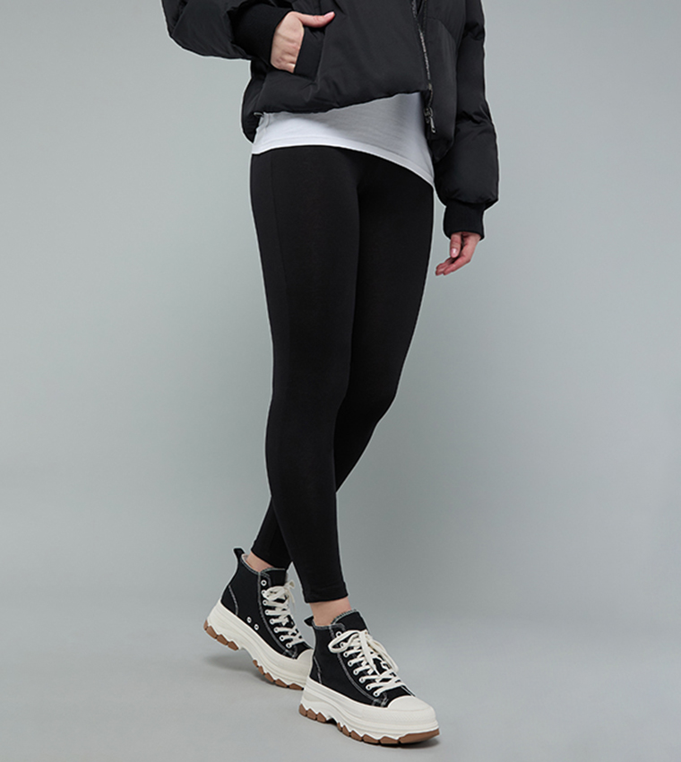 Solid High Top Sneakers