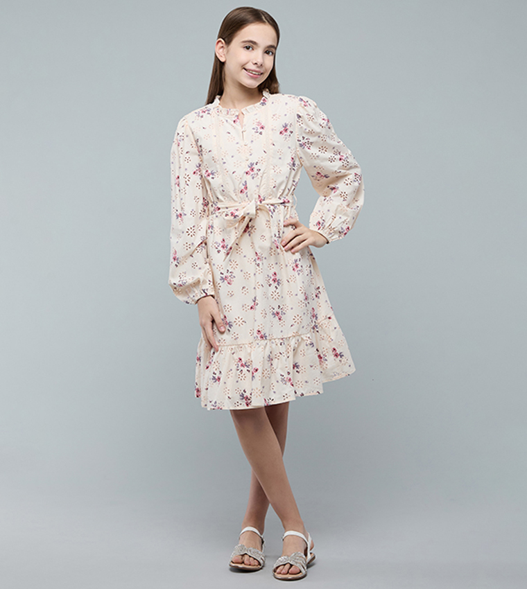 فستان شيفلي كم بيشوب بقبة مستديرة