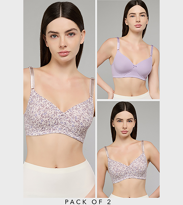 صدرية بطبعة بدون سلك - قطعتين 