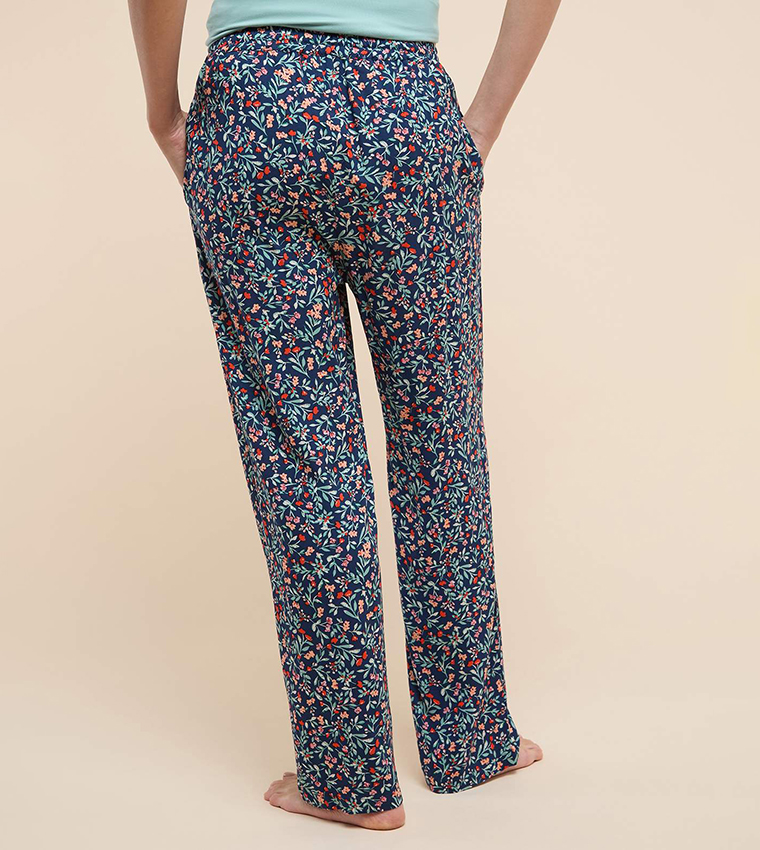 Printed Lounge Pants with Drawstring Waist