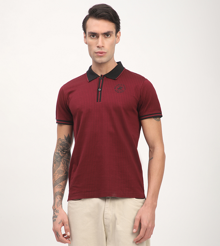 Logo Embroidered Short Sleeves Polo T-Shirt