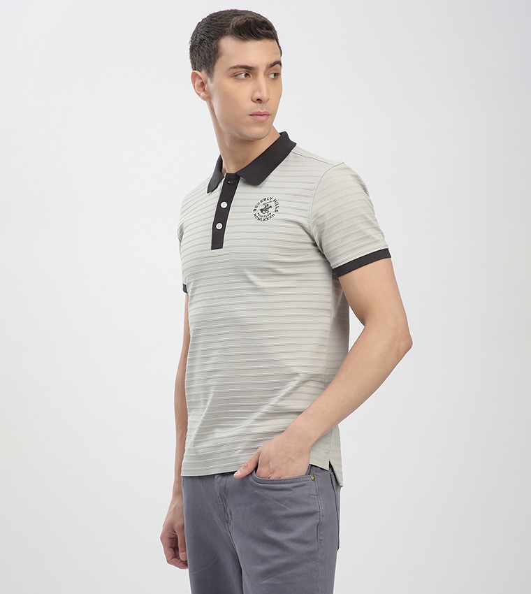 Logo Embroidered Short Sleeves Polo T-Shirt