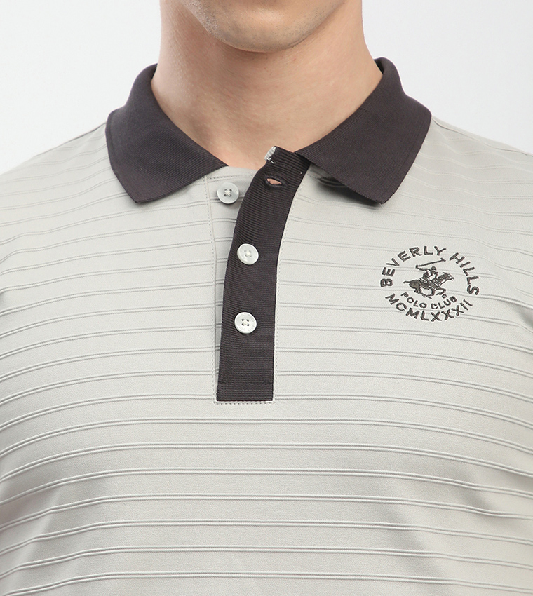 Logo Embroidered Short Sleeves Polo T-Shirt