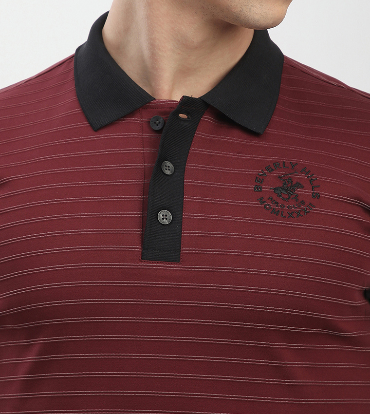 Logo Embroidered Short Sleeves Polo T-Shirt