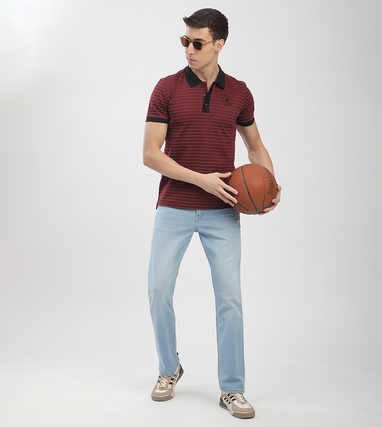 Logo Embroidered Short Sleeves Polo T-Shirt