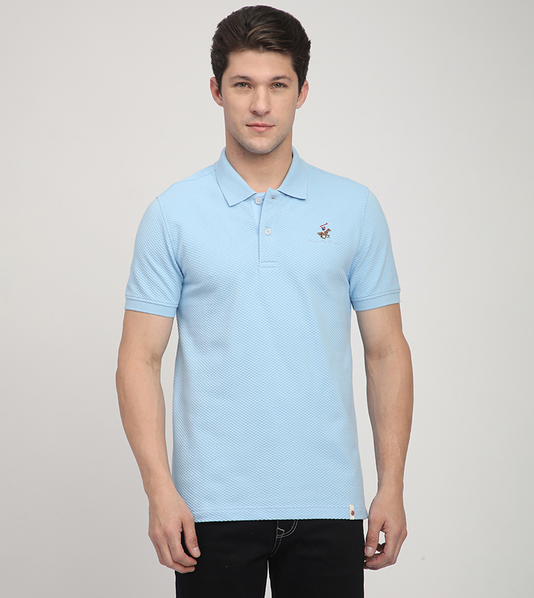 Logo Embroidered Short Sleeves Polo T-Shirt