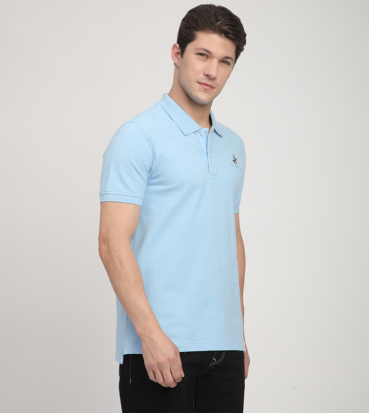 Logo Embroidered Short Sleeves Polo T-Shirt